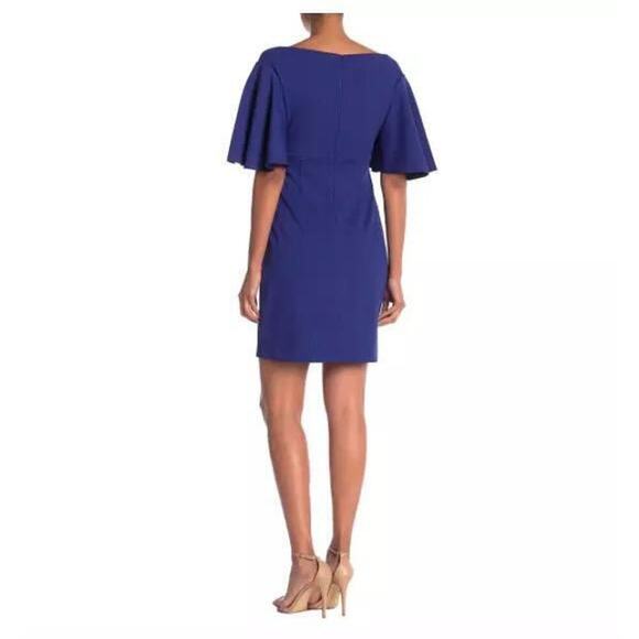 NWT Trina Turk Textured Cielo Diamond Blue Mini Dress Size‎ 4 Cocktail Party - Picture 2 of 7
